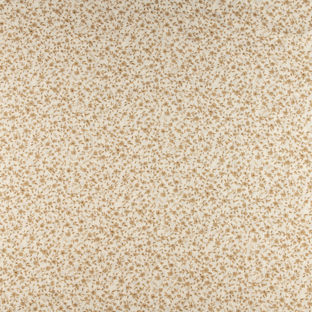 Szyfon w kwiaty na kremowym tle