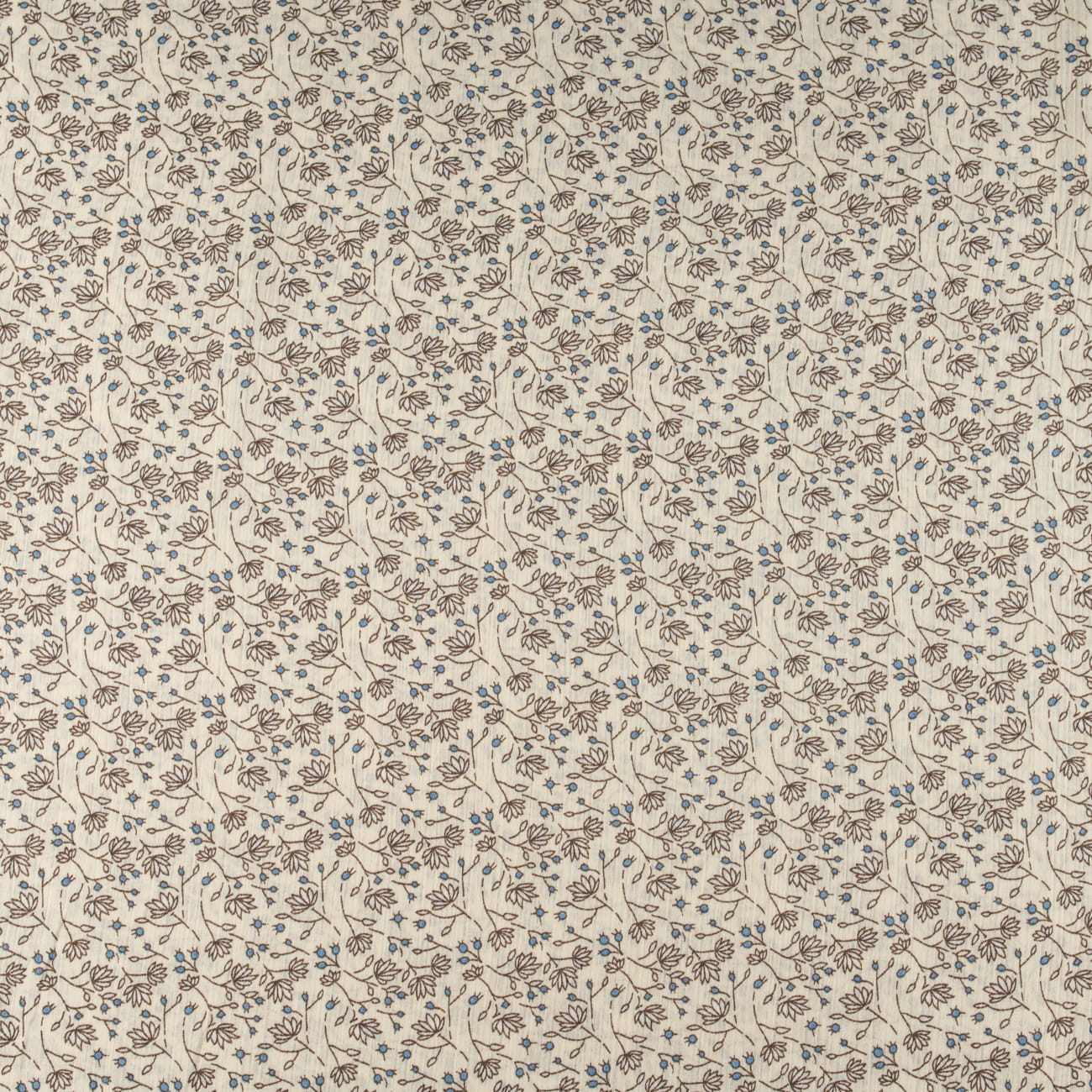 Szyfon w kwiaty tło ecru