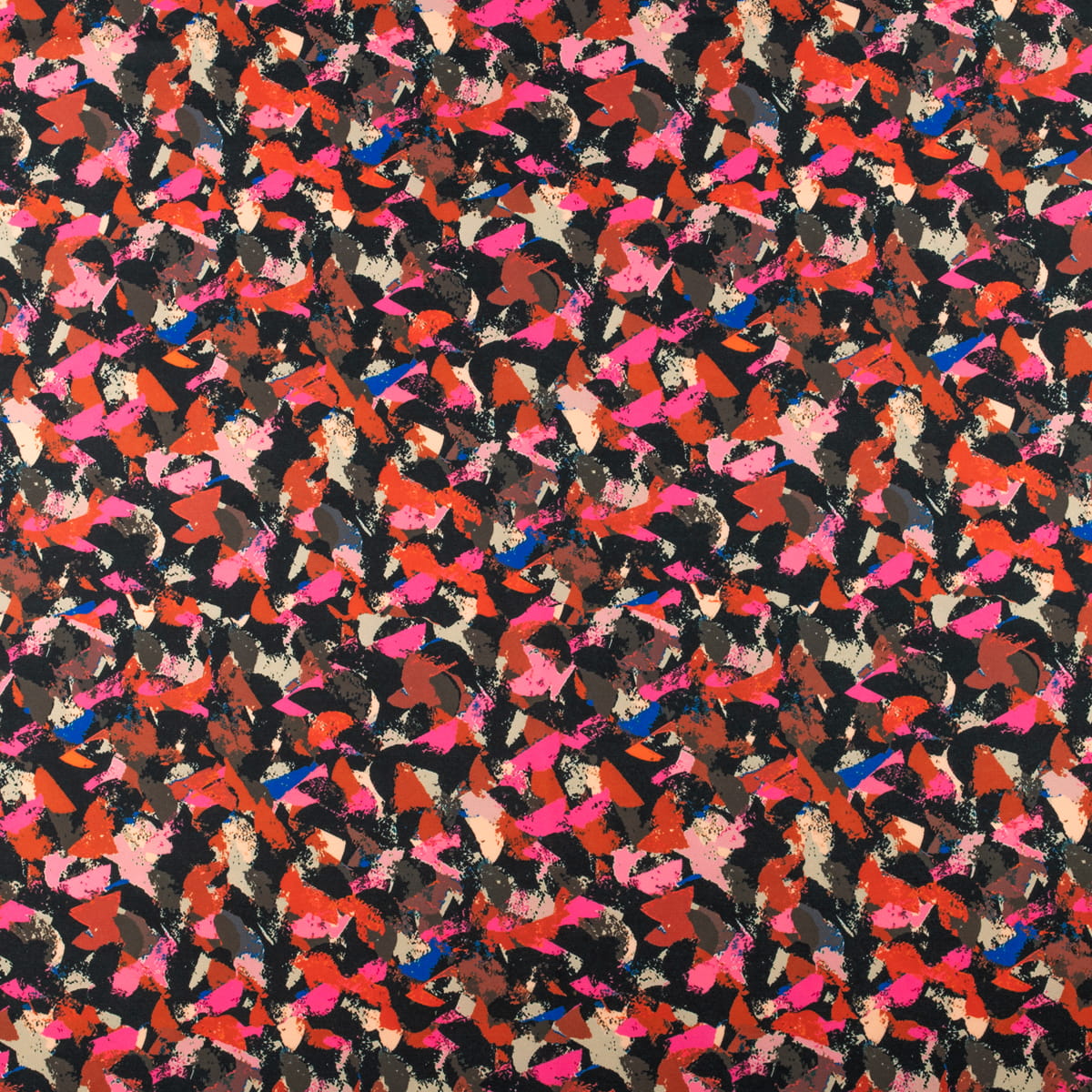 Tkanina wiskoza twill wzór mazany kolor różowy