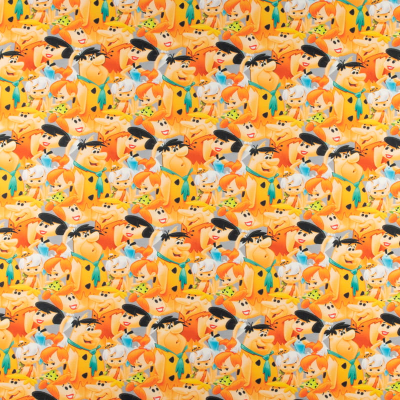 Dresówka pętelka wzór flintstonowie