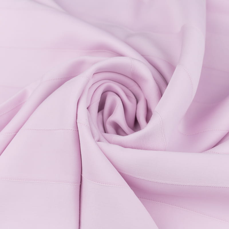 Tkanina Wiskoza w pasy kolor różowy