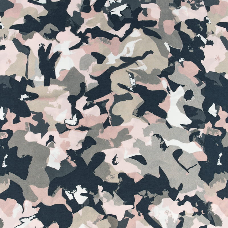 Szyfon jedwabny wzórłaciaty kolor beżowy