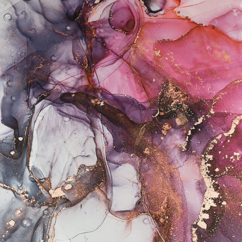 Tkanina krepa wzór akwarelowa abstrakcja kolor różowy