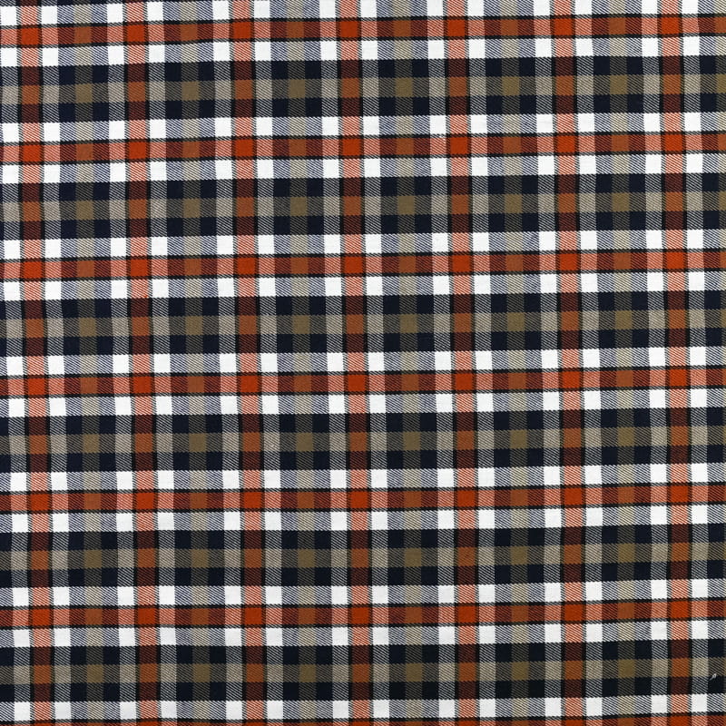 Tkanina krata kolor brązowy