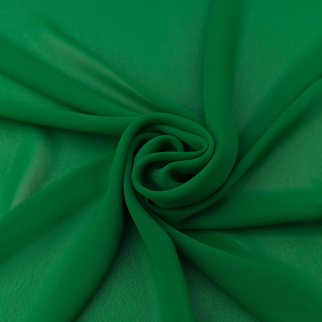Tkaniny Szyfon materiał kolor zielony