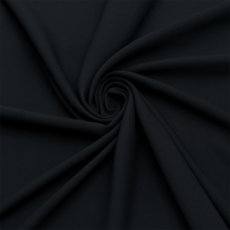Czarna wiskoza tkanina na metry