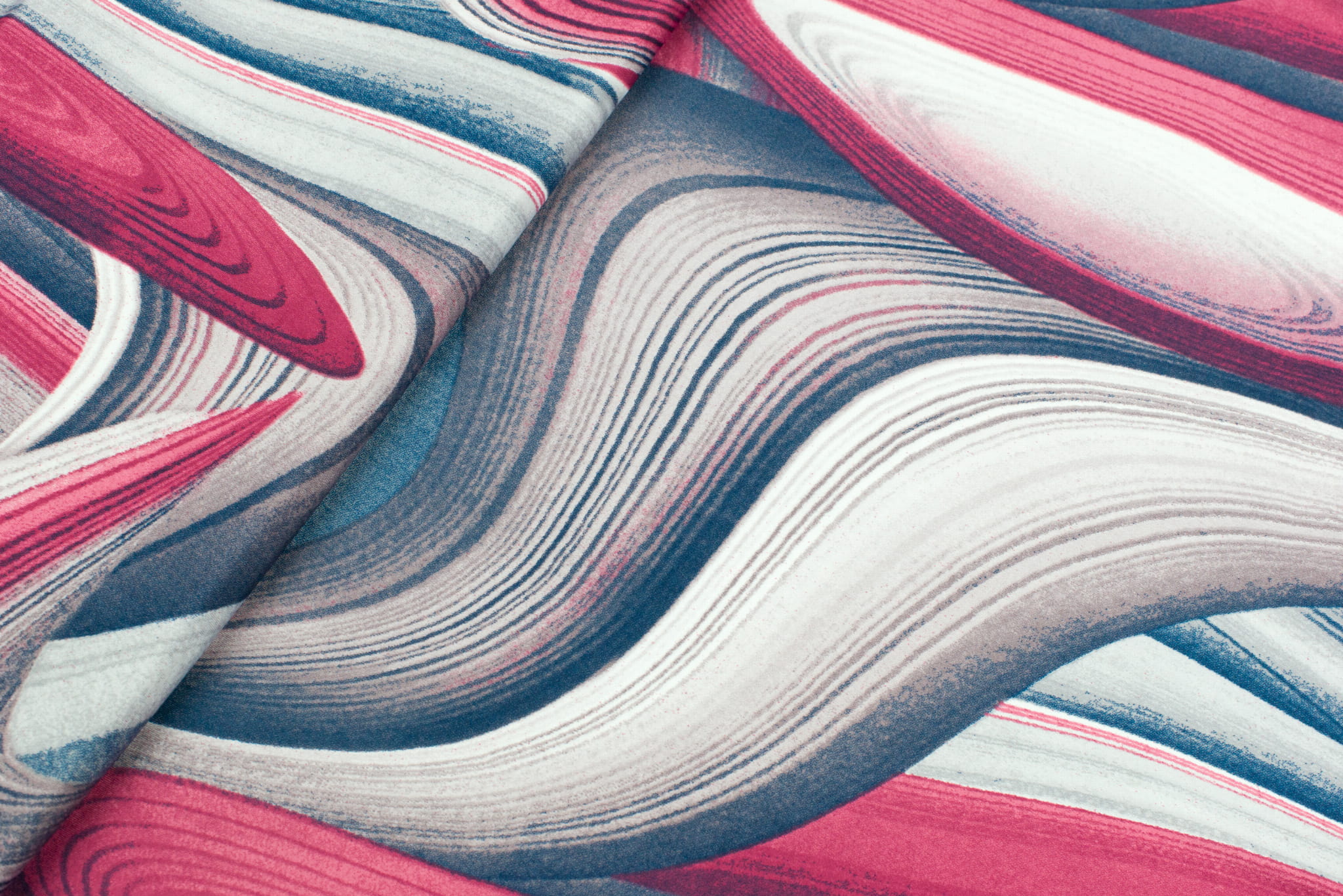 Dzianina jersey ity wzór mazany odcienie różowego