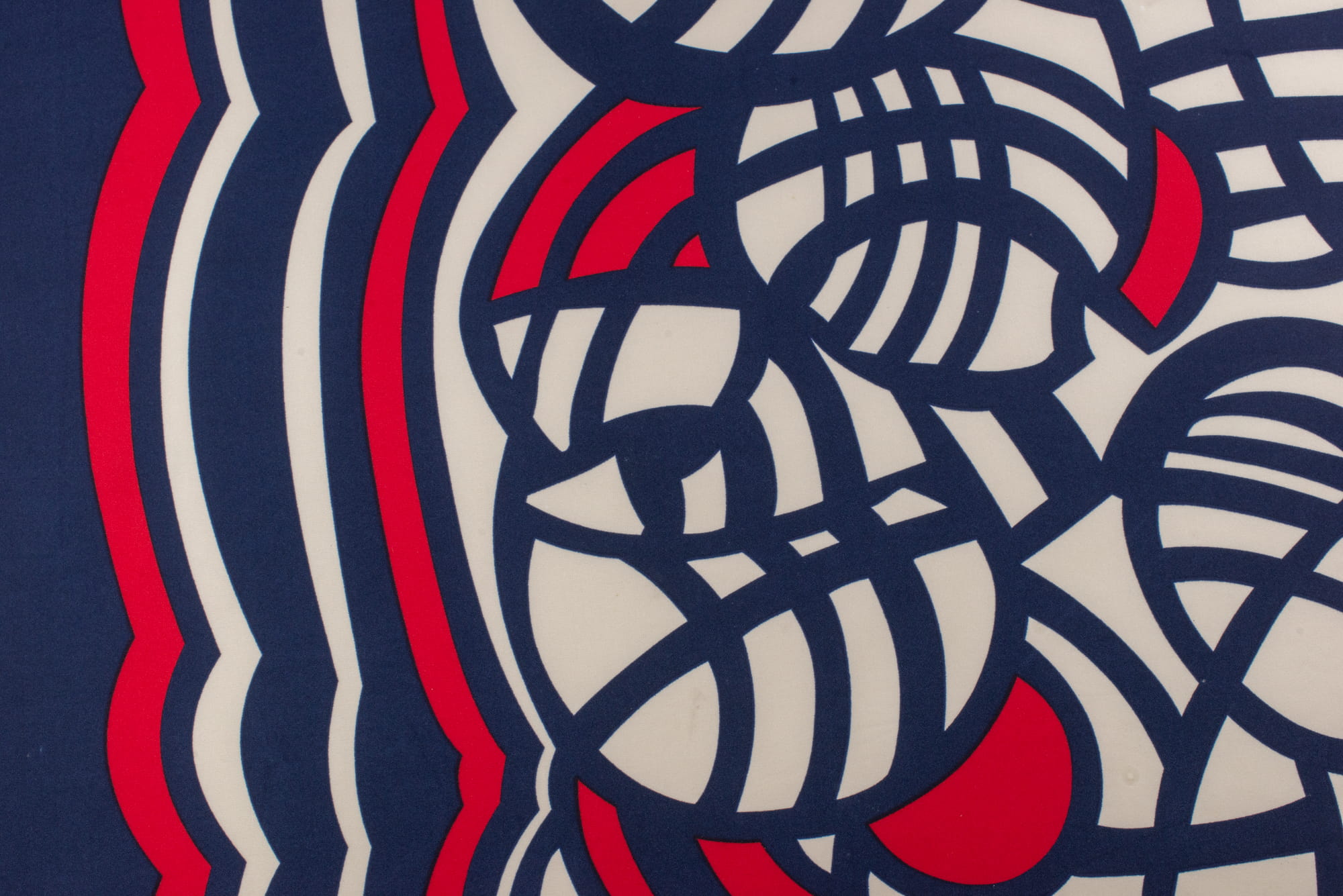 Zara nurek wzór czerwony / granatowy / kremowy, KUPON