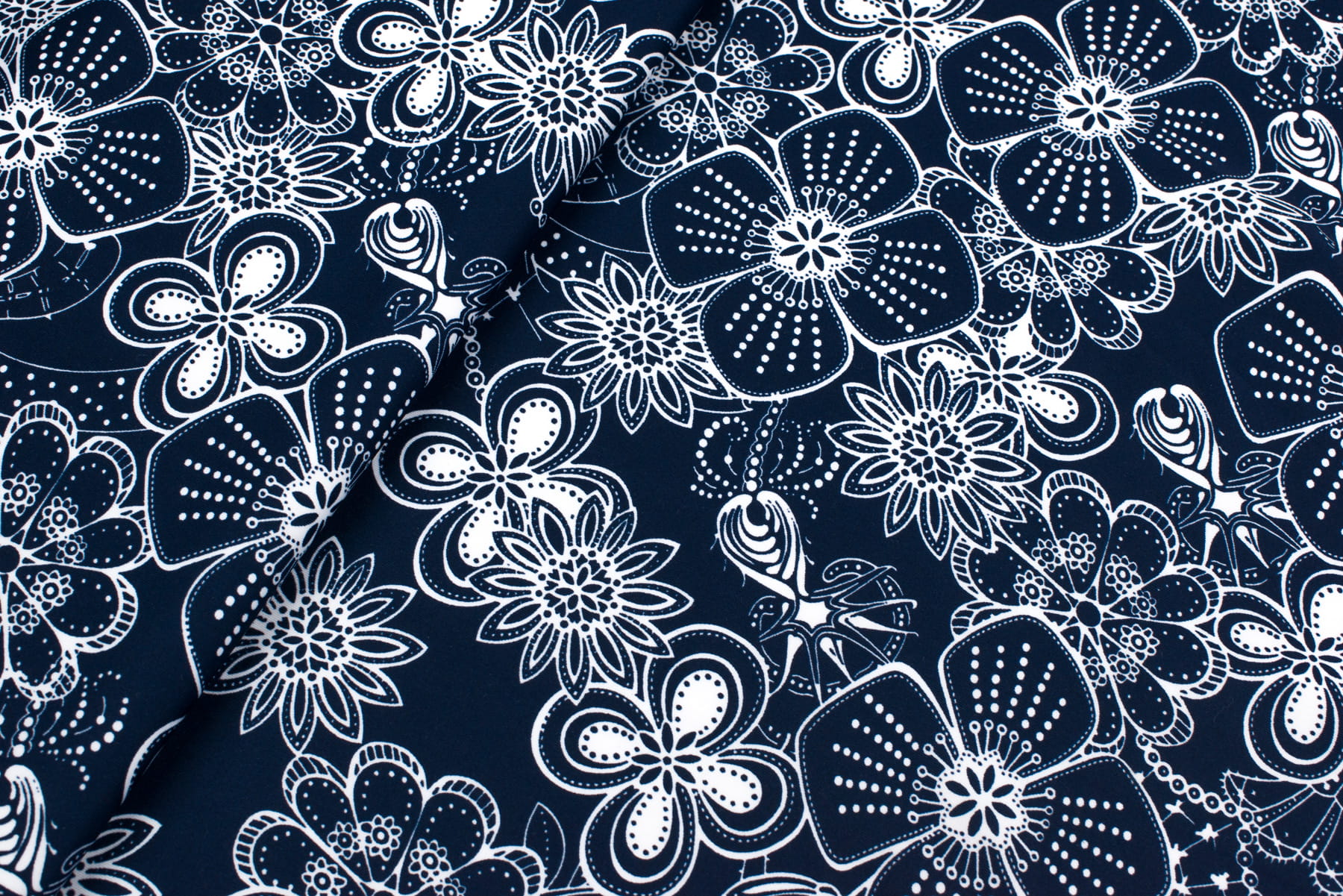 Zara nurek wzór kwiaty kolor granatowy