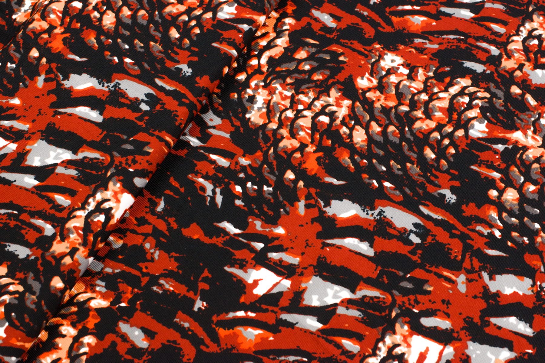 Dzianina punto wzór plamy kolor rudy