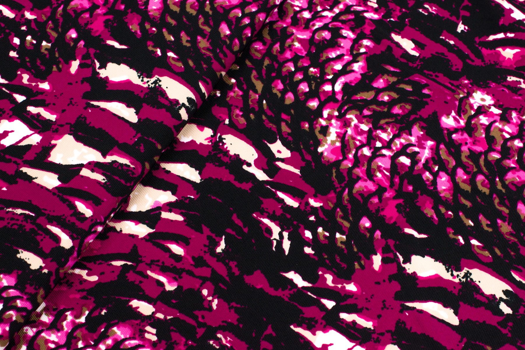 Dzianina punto wzór plamy kolor czarny / fioletowy