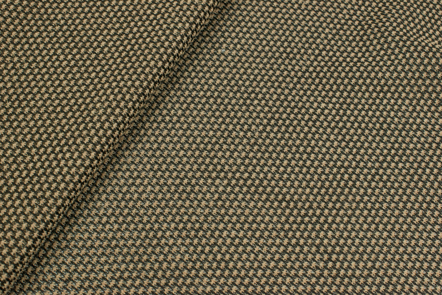 Dzianina swetrowa kolor brązowy / czarny