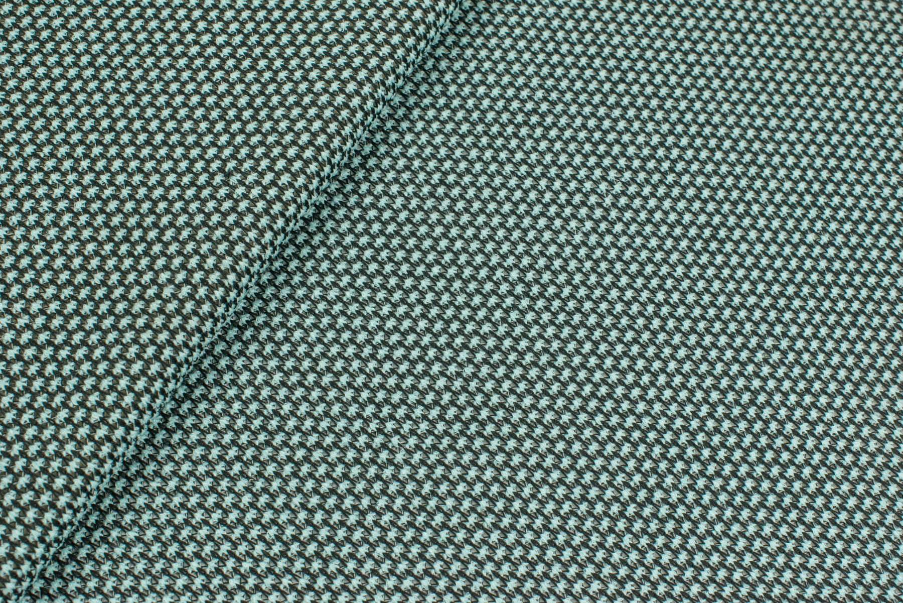 Dzianina swetrowa kolor czarny / miętowy