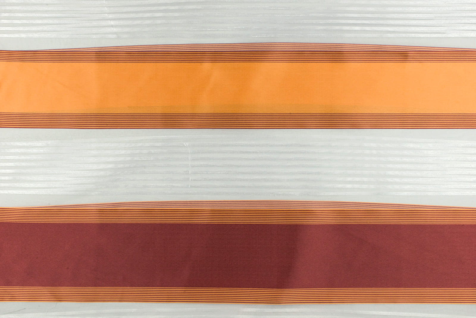 Tkanina na firany pasy kolor stare złoto i brązowy